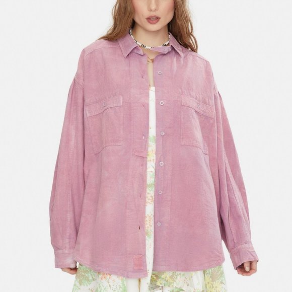 FREE PEOPLE Chemise Cardiff Buttondown - Picture 10 of 10